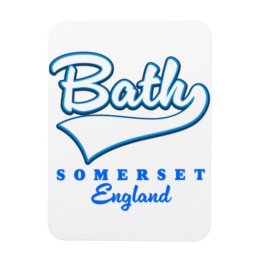 Magnet Flexible Logo voyage de Bath Somerset (Vertical)