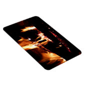 Magnet Flexible Logs dans la cheminée Photographie de feu chaud (Côté Droit)