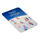 Magnet Flexible Loisirs branchés Happy Holidays Station de ski (Côté Droit)