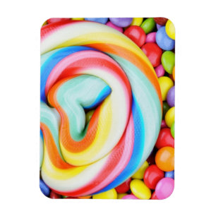 Magnet Flexible Lollipop Et Smarties Multicolores