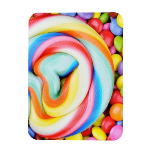Magnet Flexible Lollipop Et Smarties Multicolores (Vertical)