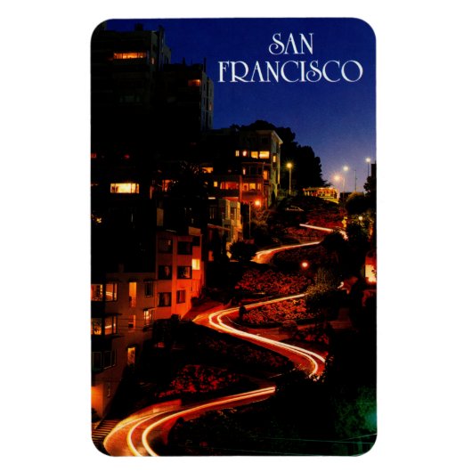 Magnet Flexible Lombard Street San Francisco (Vertical)