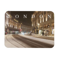 London Regent Street dans l'aimant de neige