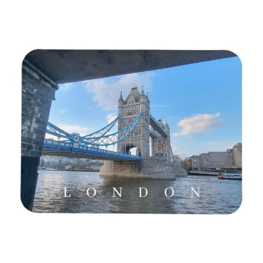 Magnet Flexible London Tower Bridge vue encadrée réfrigérateur aim (Horizontal)