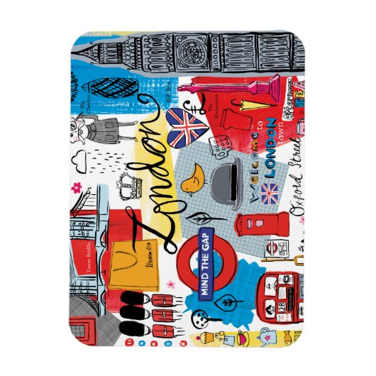 Magnet Flexible Londres, Angleterre (Vertical)