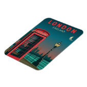 Magnet Flexible Londres Angleterre Retro Travel Art Vintage (Côté Gauche)