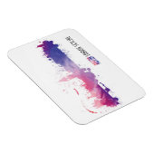 Magnet Flexible Londres Angleterre Skyline Splash (Côté Droit)