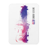 Magnet Flexible Londres Angleterre Skyline Splash (Vertical)
