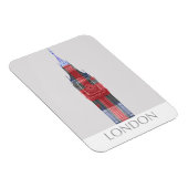 Magnet Flexible Londres Big Ben Union Jack (Côté Droit)
