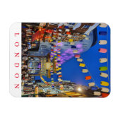 Magnet Flexible Londres Chinatown la nuit frigidaire aimant (Horizontal)