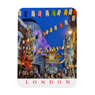 Magnet Flexible Londres Chinatown la nuit frigidaire aimant