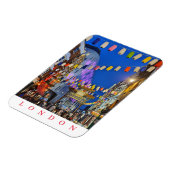 Magnet Flexible Londres Chinatown la nuit frigidaire aimant (Côté Gauche)