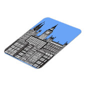 Magnet Flexible Londres Cityscape noir et blanc (Côté Gauche)