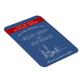 Magnet Flexible Londres Mariage Enregistrer La Date Invitation (Côté Droit)