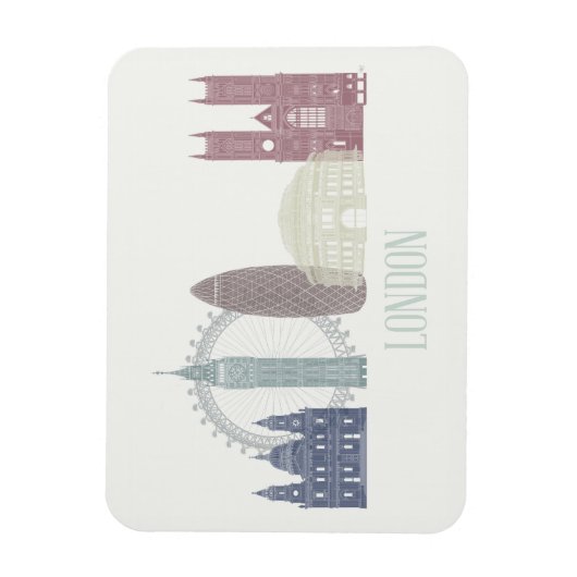 Magnet Flexible Londres Skyline (Vertical)