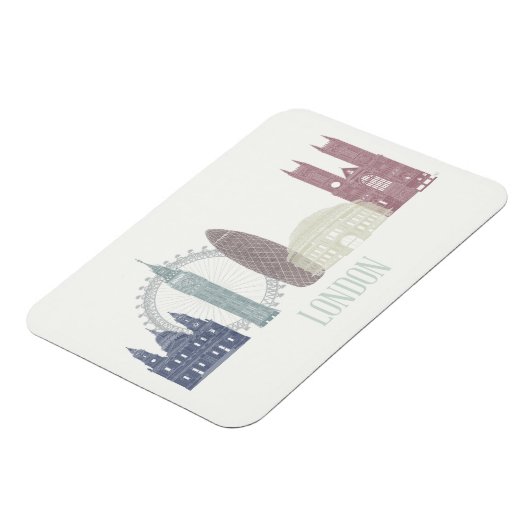 Magnet Flexible Londres Skyline (Côté Gauche)
