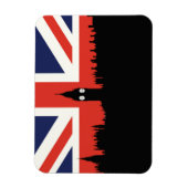 Magnet Flexible Londres Skyline | Le drapeau britannique (Vertical)