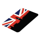 Magnet Flexible Londres Skyline | Le drapeau britannique (Côté Gauche)