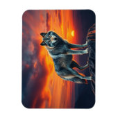 Magnet Flexible Lone Wolf at Sunset (Vertical)