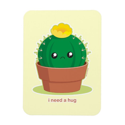 Magnet Flexible Lonely Cactus (Vertical)