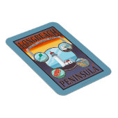 Magnet Flexible Long Beach, Washington Travel (Côté Droit)