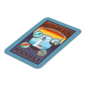 Magnet Flexible Long Beach, Washington Travel (Côté Gauche)