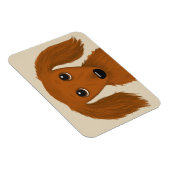 Magnet Flexible Long Haired Dachshund | Doxie mignon chien de dess (Côté Droit)