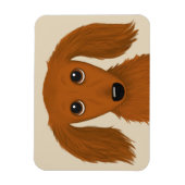 Magnet Flexible Long Haired Dachshund | Doxie mignon chien de dess (Vertical)