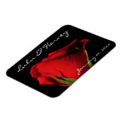 Magnet Flexible Long Stemmed Red Rose personnel (Côté Gauche)