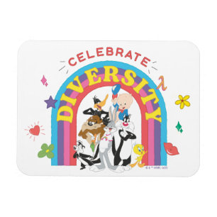 Magnet Flexible LOONEY TUNES™ - Celebrate Diversity Pride Arc-en-c