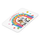 Magnet Flexible LOONEY TUNES™ - Celebrate Diversity Pride Arc-en-c (Côté Gauche)