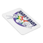 Magnet Flexible LOONEY TUNES™ - Love Is Love (Côté Droit)