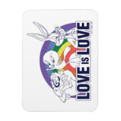 Magnet Flexible LOONEY TUNES™ - Love Is Love (Vertical)