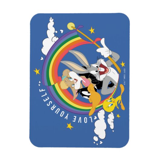Magnet Flexible LOONEY TUNES™ - Love Yourself Pride Badge (Vertical)