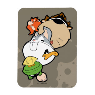 Magnet Flexible LOONEY TUNES™ Têtes massives stylisées