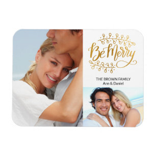 Magnet Flexible L'or de fantaisie soit joyeux aimant de vacances