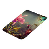 Magnet Flexible L'orchidée de Cattleya et trois colibris Heade (Côté Gauche)