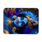 Magnet Flexible Lord Krishna Indian God Deity (Horizontal)