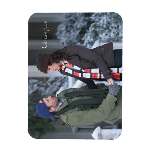 Magnet Flexible Lorelai & Luke Holding Hands in the Snow (Vertical)