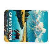 Magnet Flexible L'orignal dans le parc national de Grand Teton (Horizontal)