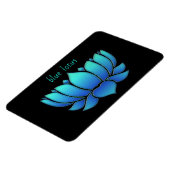Magnet Flexible lotus bleus - (Côté Gauche)