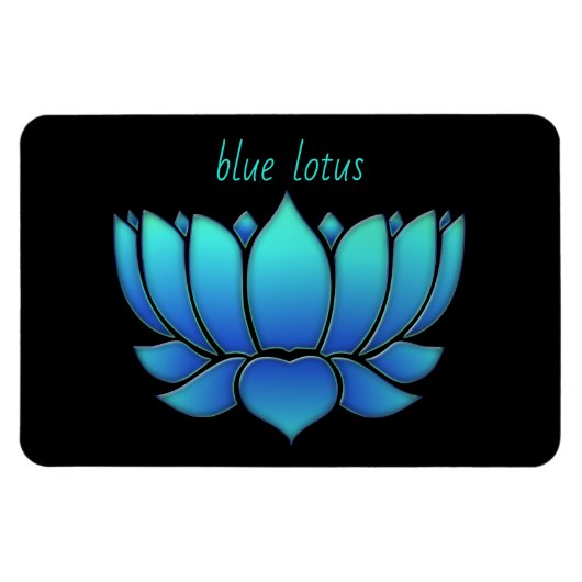 Magnet Flexible lotus bleus - (Horizontal)
