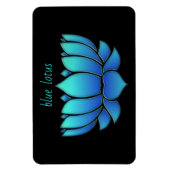 Magnet Flexible lotus bleus - (Vertical)