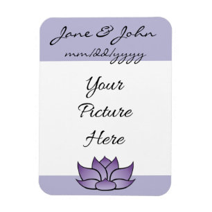 Magnet Flexible Lotus exquis dans le mauve savourer l'aimant de da