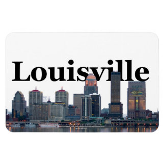 Magnet Flexible Louisville KY Skyline avec Louisville dans le ciel
