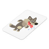 Magnet flexible Loup Cartoon très célèbre (Côté Gauche)