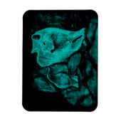 Magnet Flexible Loup et corbeau dans la nuit (Vertical)