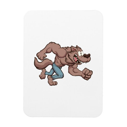 Magnet Flexible Loup-garou en course (Vertical)