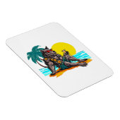 Magnet Flexible loup-garou en vacances (Côté Droit)