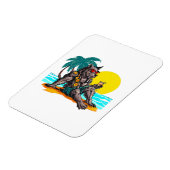 Magnet Flexible loup-garou en vacances (Côté Gauche)